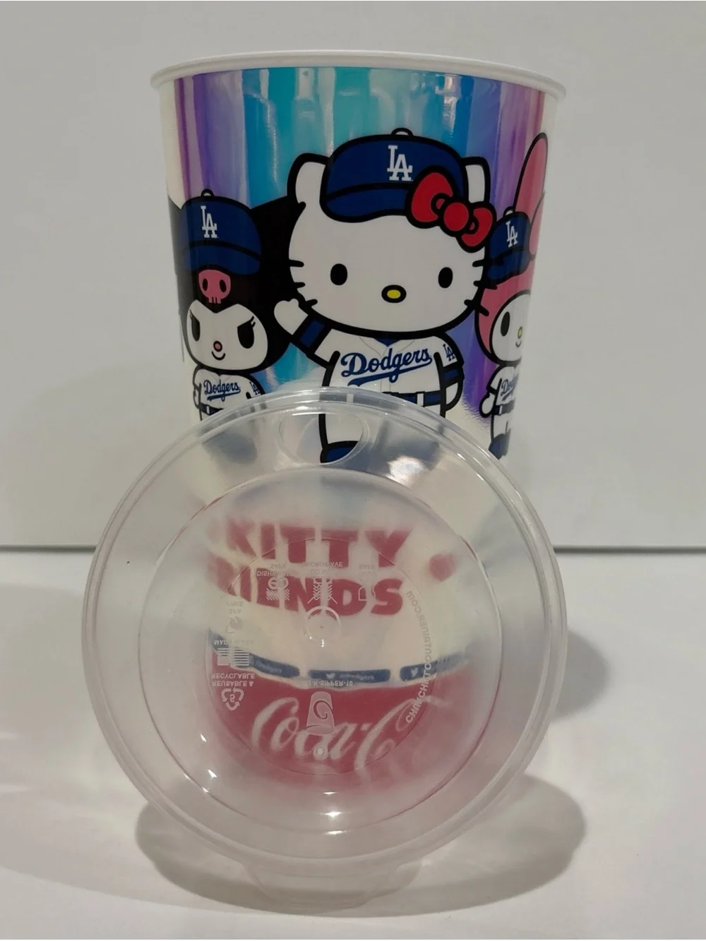 Hello Kitty and Friends Dodgers stadium Iridescent plastic Drink Cup Souvenir